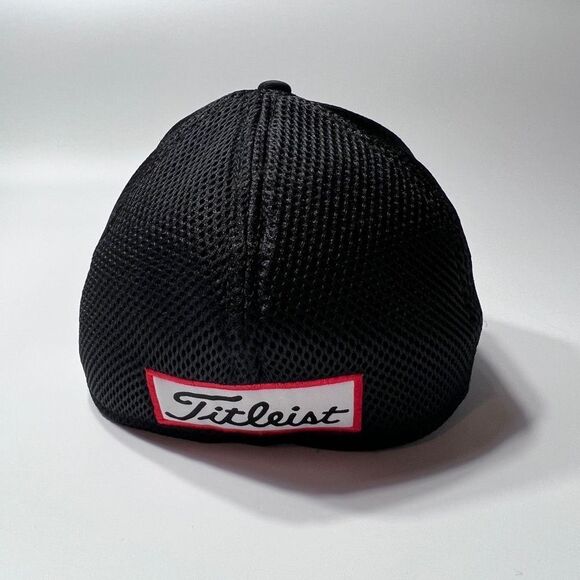 Titleist FJ FootJoy Tour Elite Troy Fit Hat Medium-Large Black Mesh Back - Picture 5 of 8
